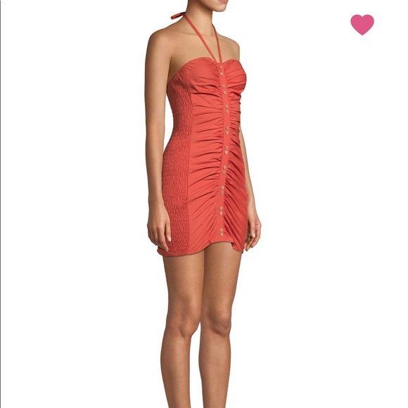 NWT Free People Ruched Mini Dress Hold On - M - Picture 3 of 7